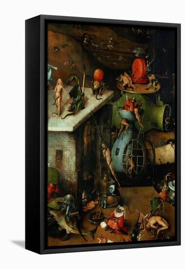 The Last Judgement, Detail from Central Panel-Hieronymus Bosch-Framed Stretched Canvas