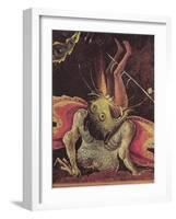 The Last Judgement, Detail of a Man Being Eaten by a Monster, circa 1504-Hieronymus Bosch-Framed Giclee Print