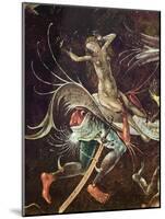 The Last Judgement, Detail of a Woman Being Carried Along by a Demon, C.1504 (Oil on Panel)-Hieronymus Bosch-Mounted Giclee Print