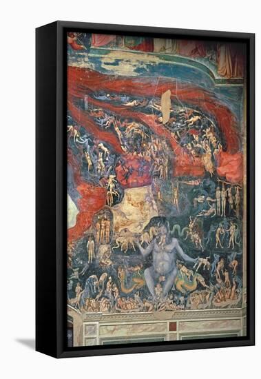 The Last Judgement, Detail of Hell, 1303-05-Giotto di Bondone-Framed Stretched Canvas