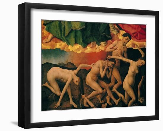 The Last Judgement, Detail of the Entrance of the Damned into Hell, circa 1445-50-Rogier van der Weyden-Framed Giclee Print