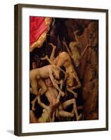 The Last Judgement, Detail of the Fall of the Damned to Hell, circa 1445-50-Rogier van der Weyden-Framed Giclee Print