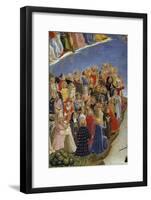 The Last Judgement : Detail of the Saints in Heaven. among Them,-null-Framed Giclee Print