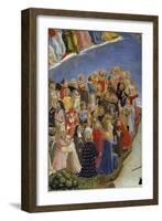 The Last Judgement : Detail of the Saints in Heaven. among Them,-null-Framed Giclee Print