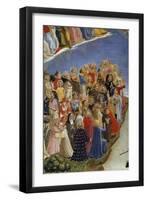 The Last Judgement : Detail of the Saints in Heaven. among Them,-null-Framed Giclee Print