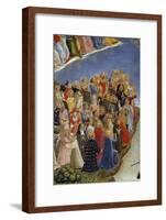 The Last Judgement : Detail of the Saints in Heaven. among Them,-null-Framed Giclee Print