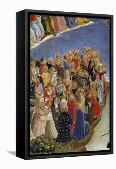 The Last Judgement : Detail of the Saints in Heaven. among Them,-null-Framed Stretched Canvas