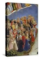 The Last Judgement : Detail of the Saints in Heaven. among Them,-null-Stretched Canvas