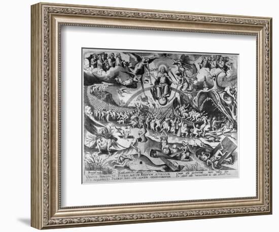 The Last Judgement, Engraved by Pieter Van Der Heyden, 1558-Pieter Bruegel the Elder-Framed Giclee Print