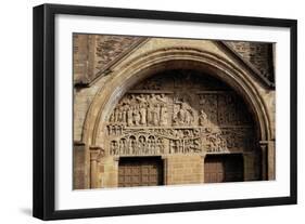 The Last Judgement, from the Tympanon Over the Main Entrance, Sainte-Foy, Conques, Aveyron-null-Framed Giclee Print