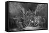 The Last Judgement, known also as the Three Judges of Hell, Minos, Hades and Rhadamanthe-Gustave Doré-Framed Stretched Canvas