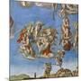 The Last Judgement, Sistine Chapel 1534-41-Michelangelo Buonarroti-Mounted Giclee Print