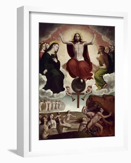 The Last Judgment, ca. 1545-Juan Correa de Vivar-Framed Giclee Print