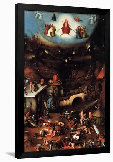 The Last Judgment Center Panel - Hieronymus Bosch-null-Framed Poster