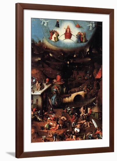 The Last Judgment Center Panel - Hieronymus Bosch-Hieronymus Bosch-Framed Art Print