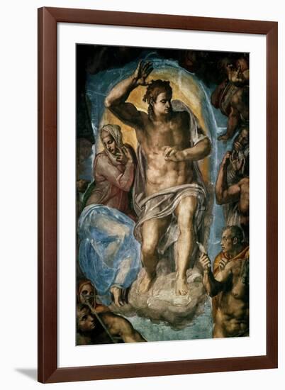 The Last Judgment (Detail)-Michelangelo-Framed Giclee Print