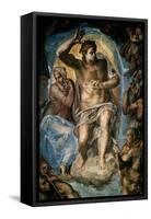 The Last Judgment (Detail)-Michelangelo-Framed Stretched Canvas