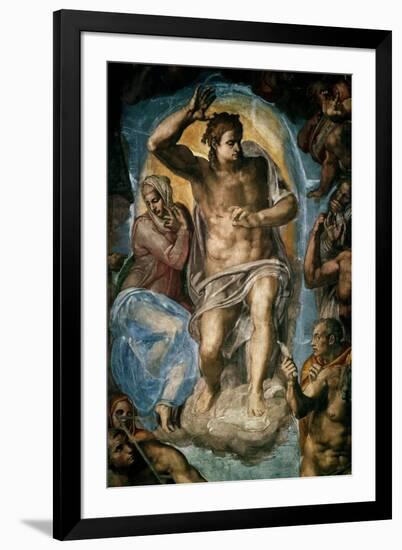 The Last Judgment (Detail)-Michelangelo-Framed Premium Giclee Print