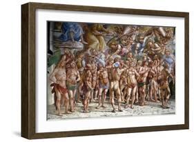 The Last Judgment: the Elected. Detail (Fresco, 1499-1502)-Luca Signorelli-Framed Giclee Print