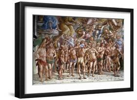 The Last Judgment: the Elected. Detail (Fresco, 1499-1502)-Luca Signorelli-Framed Giclee Print