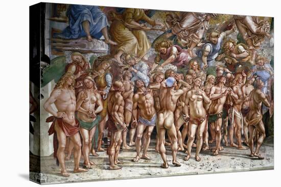 The Last Judgment: the Elected. Detail (Fresco, 1499-1502)-Luca Signorelli-Stretched Canvas