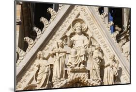 The Last Judgment, west front of Reims Cathedral, Reims, Marne, France-Godong-Mounted Photographic Print