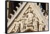 The Last Judgment, west front of Reims Cathedral, Reims, Marne, France-Godong-Framed Stretched Canvas