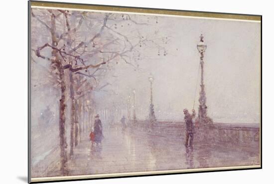 The Last Lamp, Thames Embankment, 1892-Rose Maynard Barton-Mounted Giclee Print