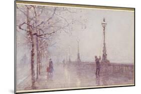 The Last Lamp, Thames Embankment, 1892-Rose Maynard Barton-Mounted Giclee Print