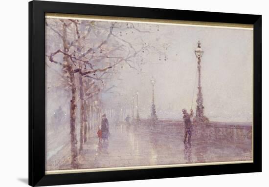 The Last Lamp, Thames Embankment, 1892-Rose Maynard Barton-Framed Giclee Print