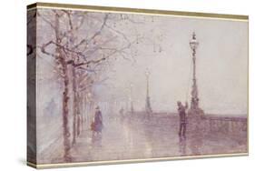 The Last Lamp, Thames Embankment, 1892-Rose Maynard Barton-Stretched Canvas