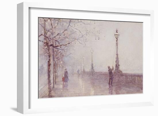 The Last Lamp, Thames Embankment, 1892-Rose Maynard Barton-Framed Giclee Print