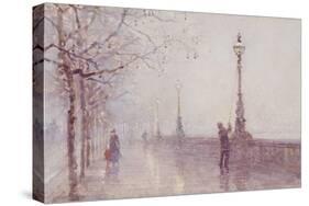 The Last Lamp, Thames Embankment, 1892-Rose Maynard Barton-Stretched Canvas