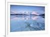 The Last Lights of Dusk Coloring the Snowy Lyngen Alps - a Magical Aurora Borealis-ClickAlps-Framed Photographic Print