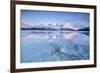 The Last Lights of Dusk Coloring the Snowy Lyngen Alps - a Magical Aurora Borealis-ClickAlps-Framed Photographic Print