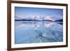 The Last Lights of Dusk Coloring the Snowy Lyngen Alps - a Magical Aurora Borealis-ClickAlps-Framed Photographic Print