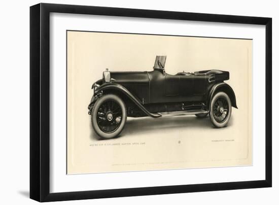 The Last Model Car Built by the Napier and Son Company-null-Framed Art Print