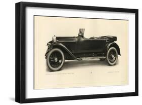 The Last Model Car Built by the Napier and Son Company-null-Framed Art Print