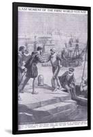 The Last Moment of the First World Voyage-Charles Mills Sheldon-Framed Giclee Print