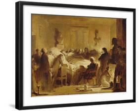 The Last Moments of Charles-Ferdinand of France-Alexandre Evariste Fragonard-Framed Giclee Print