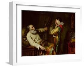 The Last Moments of Christopher Columbus-Claude Jacquand-Framed Giclee Print