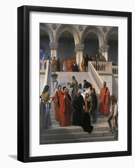 The Last Moments of Doge Marin Faliero-Francesco Hayez-Framed Giclee Print