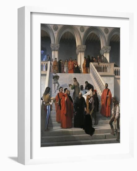 The Last Moments of Doge Marin Faliero-Francesco Hayez-Framed Giclee Print