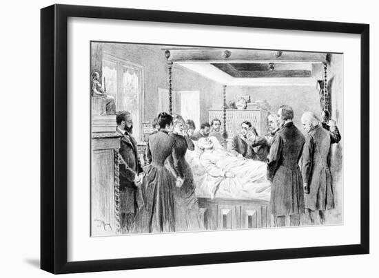 The Last Moments of Victor Hugo (1802-85) 22nd May 1885, Engraved by Adrien Marie (1848-91) 1885-Nadar-Framed Giclee Print