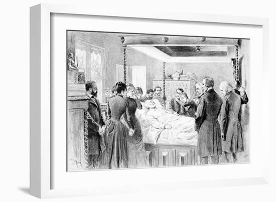 The Last Moments of Victor Hugo (1802-85) 22nd May 1885, Engraved by Adrien Marie (1848-91) 1885-Nadar-Framed Giclee Print