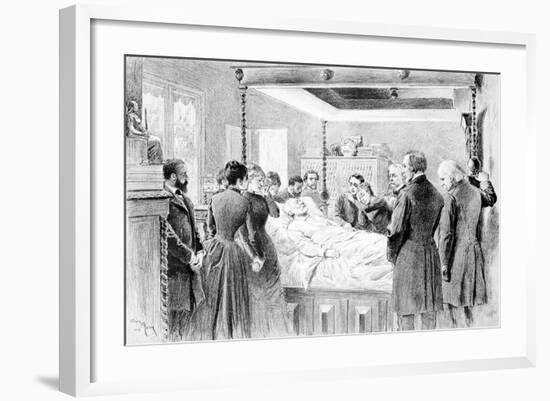 The Last Moments of Victor Hugo (1802-85) 22nd May 1885, Engraved by Adrien Marie (1848-91) 1885-Nadar-Framed Giclee Print