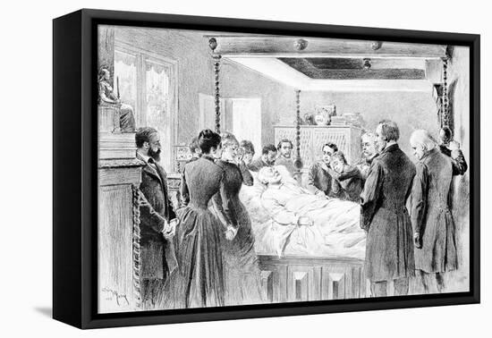 The Last Moments of Victor Hugo (1802-85) 22nd May 1885, Engraved by Adrien Marie (1848-91) 1885-Nadar-Framed Stretched Canvas