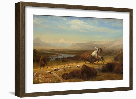 The Last of the Buffalo, 1888-Albert Bierstadt-Framed Art Print
