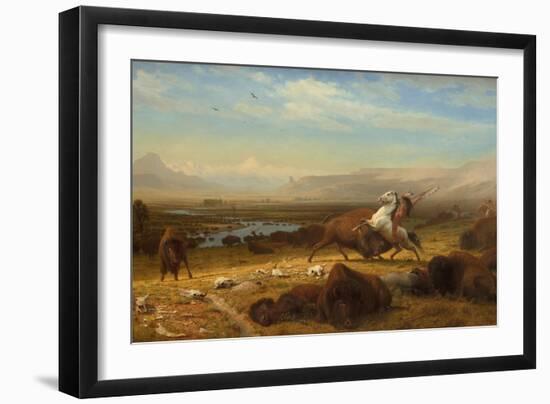 The Last of the Buffalo, 1888-Albert Bierstadt-Framed Art Print