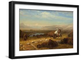 The Last of the Buffalo, 1888-Albert Bierstadt-Framed Art Print